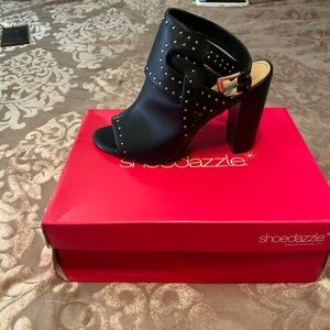 Black heel type shoes from shoe dazzle. Size 9